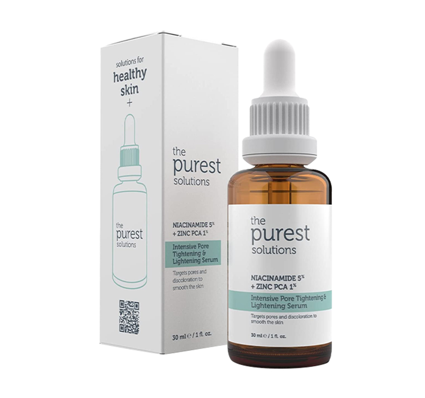 The Purest Solutions Məsamə və Qara Nöqtələrə Qarşı, Sızanağa Əleyhinə Niacinamide Dəriyə Qulluq Serumu 30 Ml (Niacinamide 5% və Sink Pca 1%)