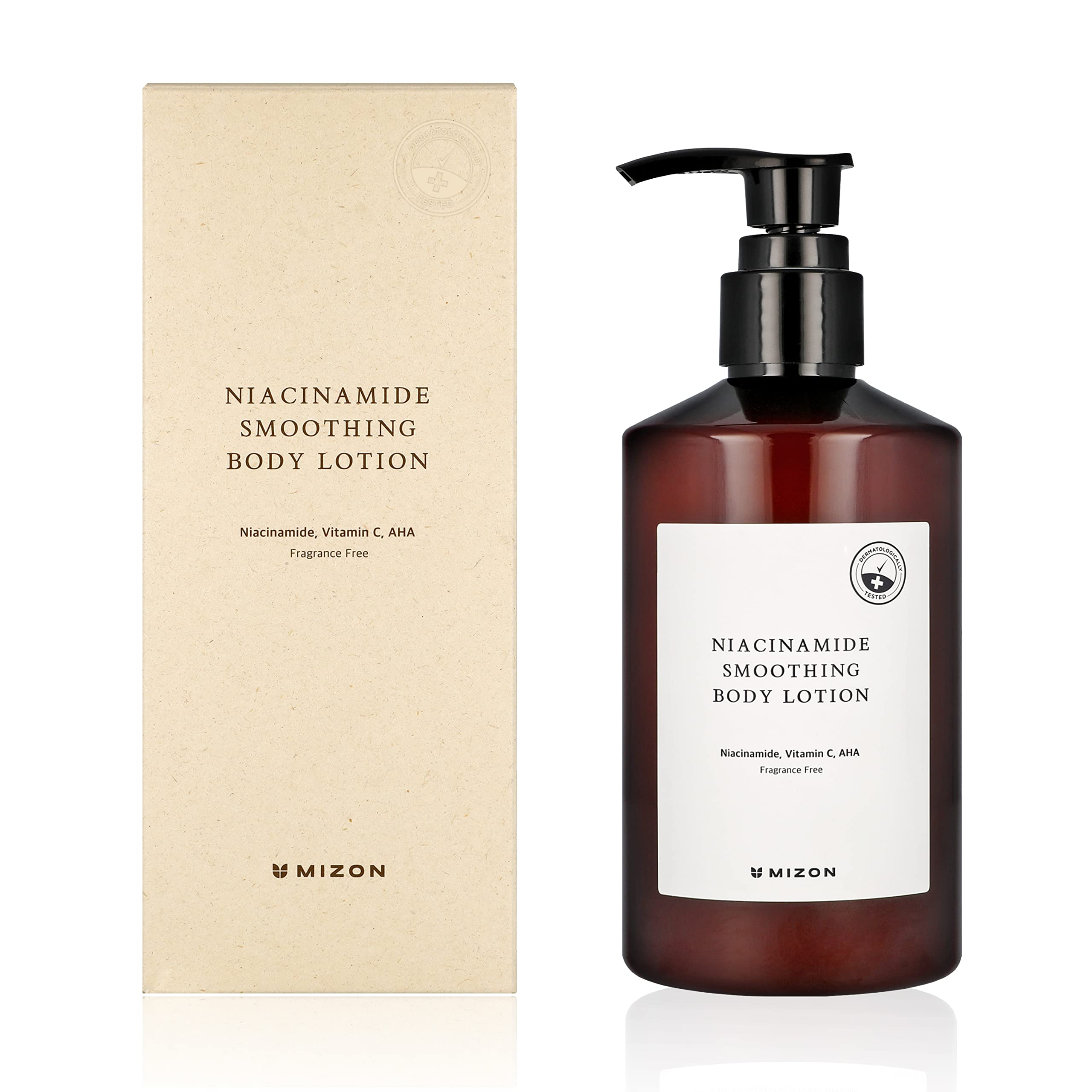 MİZON - Niacinamide Tərkibli Piqmentasiya Əleyhinə Bədən Losyonu (Mizon Niacinamide Smoothing Body Lotion)